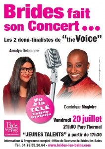 voice1 212x300 Brides fait son Concert   Vendredi 20 juillet 2012